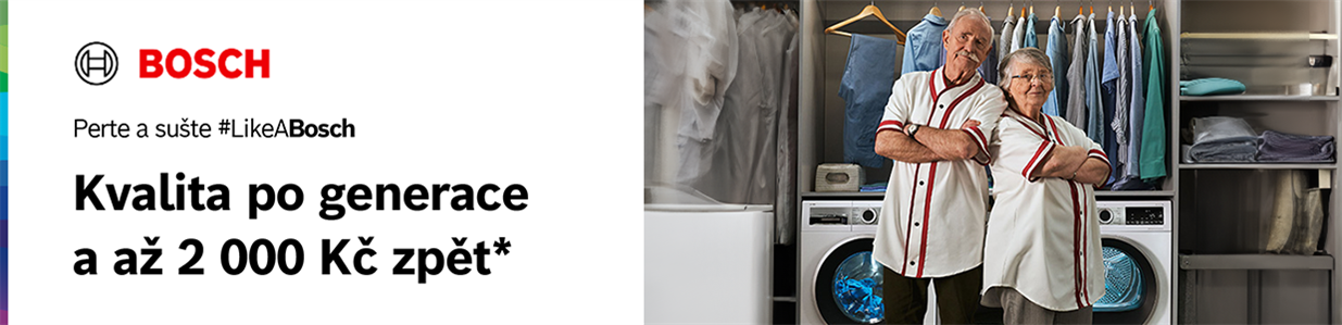 caschback na pračky a sušičky Bosch